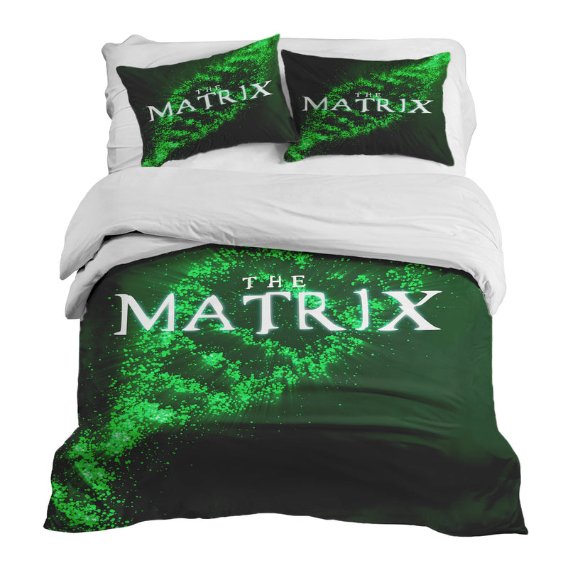 Therapiedecken Bettwäschen Set Grün Matrix DNA