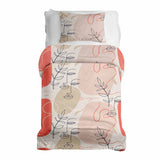 Therapiedecken Bettwäschen Set Beige mit abstraktem Gesicht