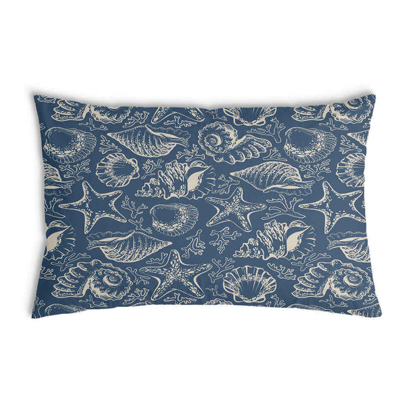 Gesundheitskissen Blau mit Muscheln