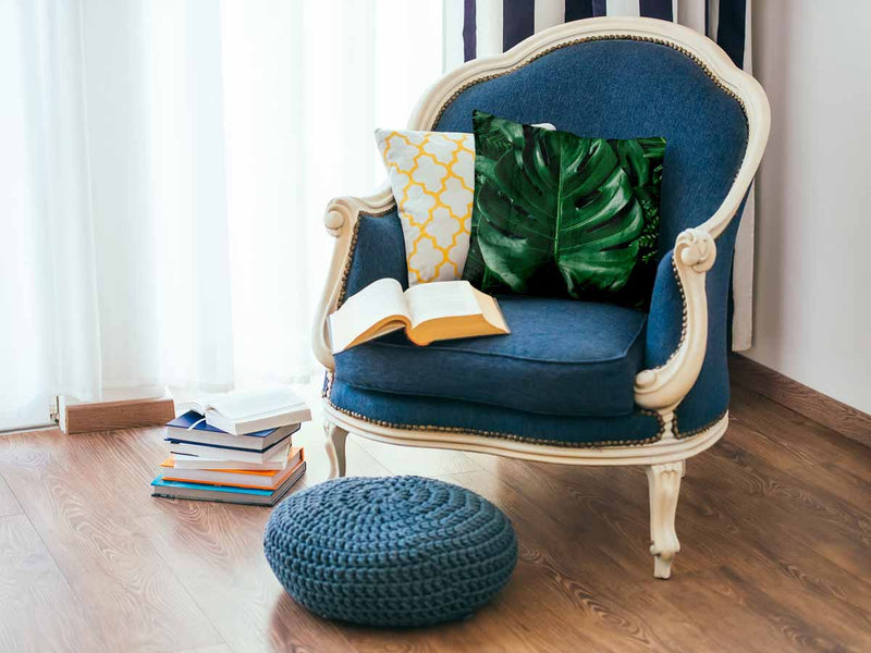 Gesundheitskissen mit Monstera Pflanze