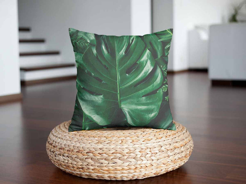 Gesundheitskissen mit Monstera Pflanze