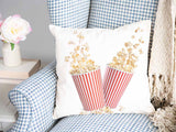 Gesundheitskissen Weiß mit Popcorn