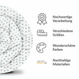 Therapiedecken Bettwäschen Set mit grünen Kreuzen