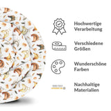 Therapiedecken Bettwäschen Set Weiß mit Hühnern