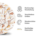Therapiedecken Bettwäschen Set Weiß mit herbstlichen Zweigen
