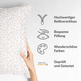 Gesundheitskissen Weiß mit Halbkreisen