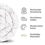 Therapiedecken Bettwäschen Set Weiß mit kleinen Katzen