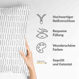 Gesundheitskissen Weiß dicke Streifen